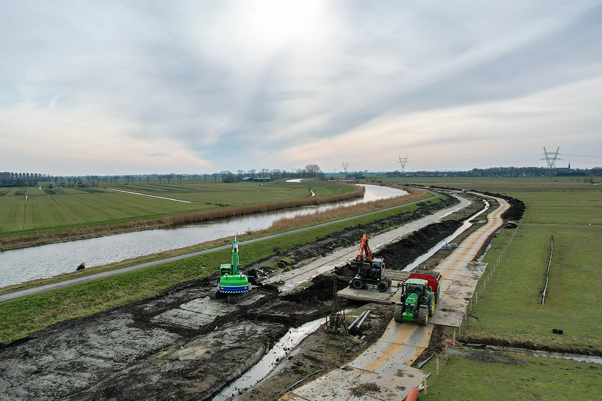 Dijkverbetering De Gors in Purmerend