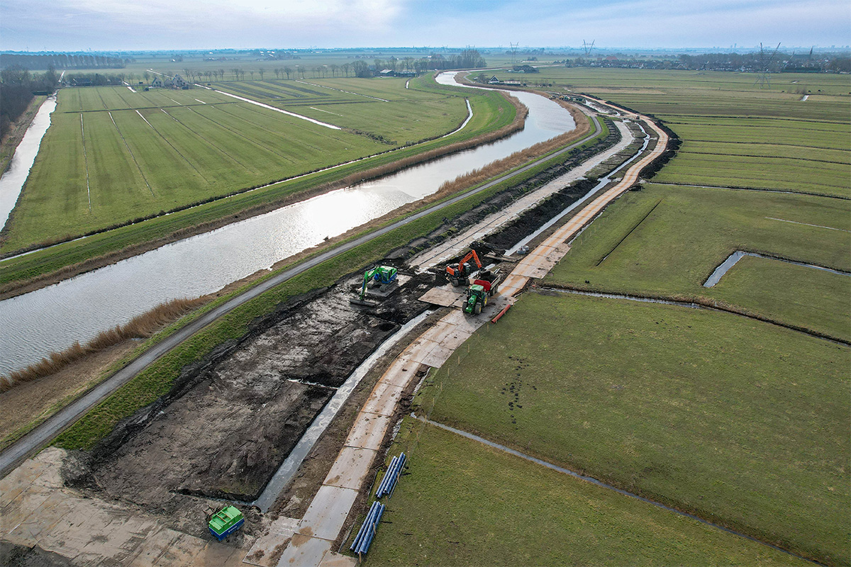 Dijkverbetering De Gors in Purmerend